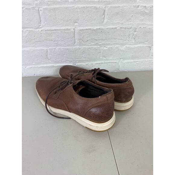 Cole Haan Men's Grand Atlantic Casual Oxford Shoes Smooth Leather Brown Size 11 - Picture 3 of 12
